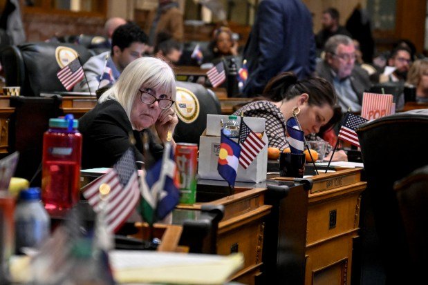 State Rep. Mary Young watches as SB23B-002 is voted on during a special session on property tax relief in the House at the Colorado State Capitol on Monday, November 20, 2023. (Photo by AAron Ontiveroz/The Denver Post)