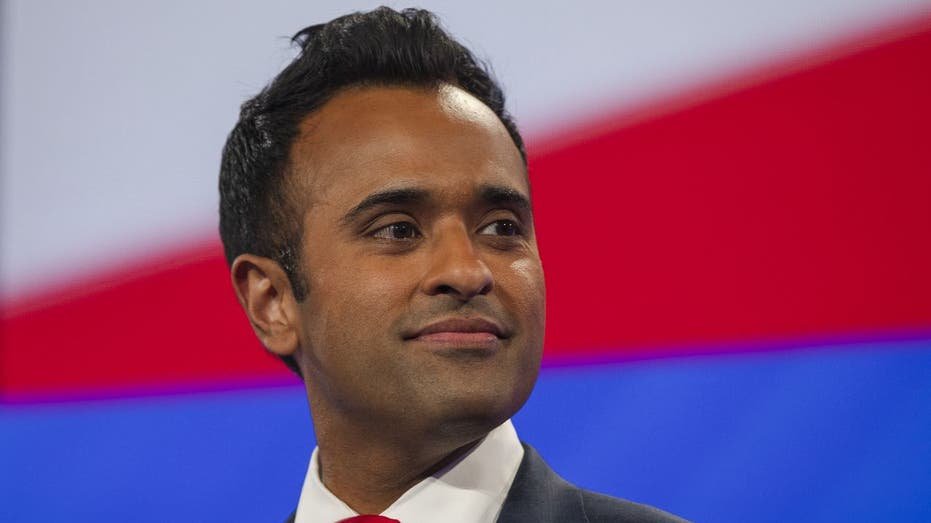 Vivek Ramaswamy during a GOP primary debate