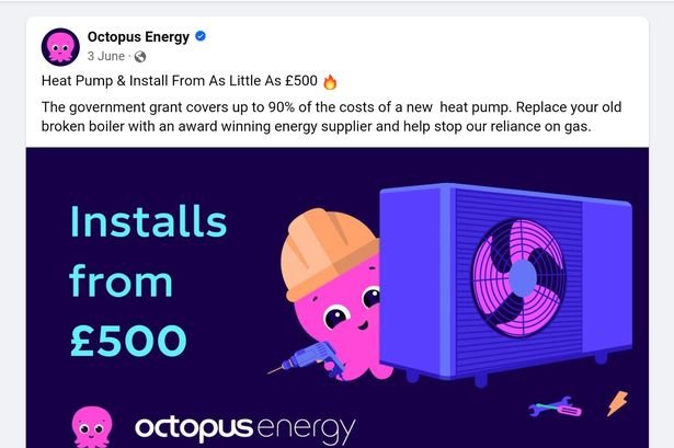 The Facebook ad, seen in September, said 'Installs from £500'