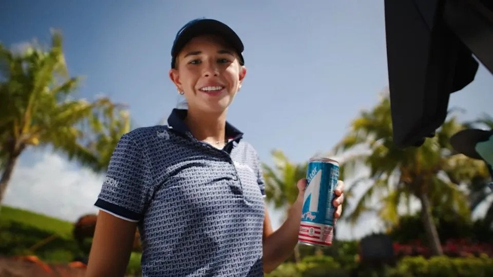 Kai Trump, 18, landed her first NIL sponsorship deal while still a rising high school senior. YouTube/Accelerator Active Energy