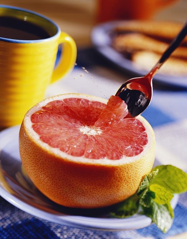Pink grapefruit is another food said to help people lose weight due to its calorific content