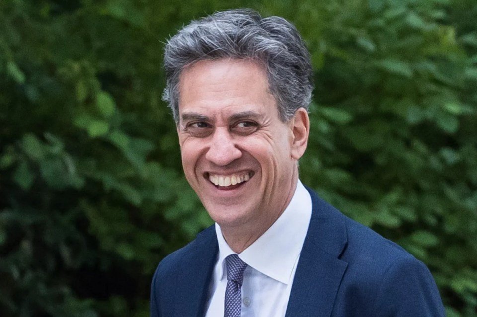 Ed Miliband smiling.