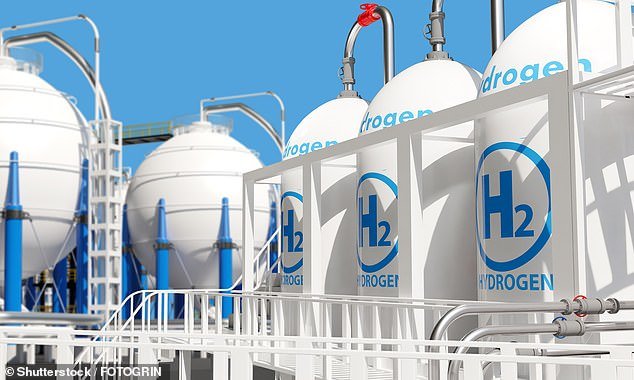 Blue hydrogen is a clean fuel made through natural gas. The resulting product can be used in electric vehicles with hydrogen fuel cells producing power with no harmful emissions.