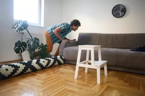 Moving furniture away from the radiator