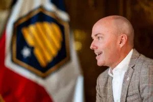 Utah Gov. Spencer Cox gives an interview