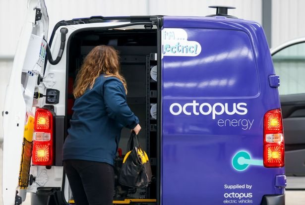 An employee loads tools in to a van at the Octopus Energy Ltd.'s training and R&D centre in Slough, U.K