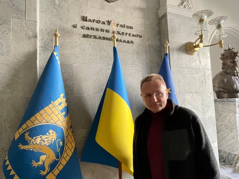 Andriy Sadovyi has been mayor of Lviv in western Ukraine since 2006. Photograph: Daniel McLaughlin