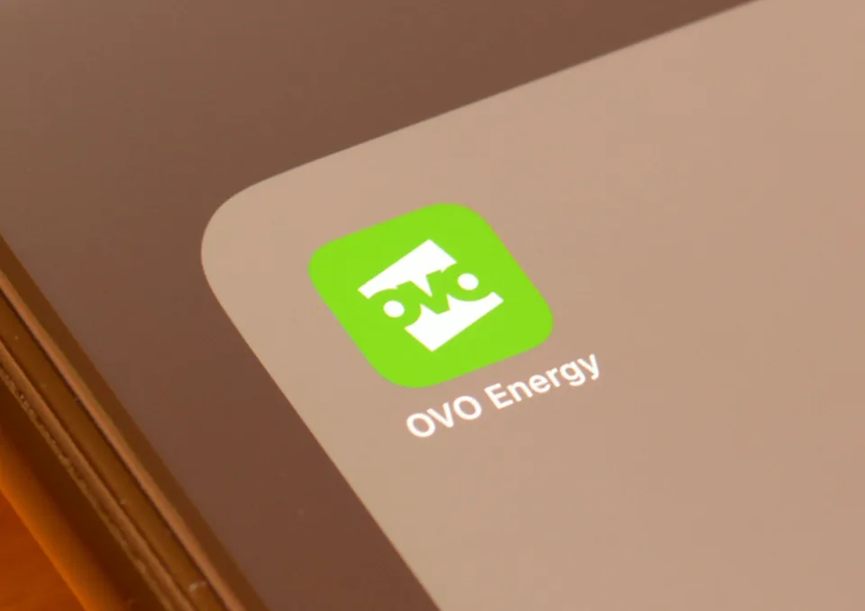 OVO Energy utility app on smartphone screen