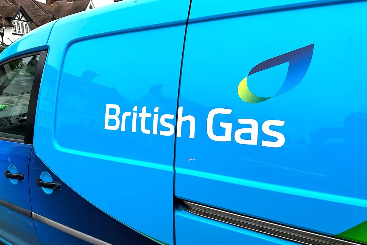 British Gas Van logo parked