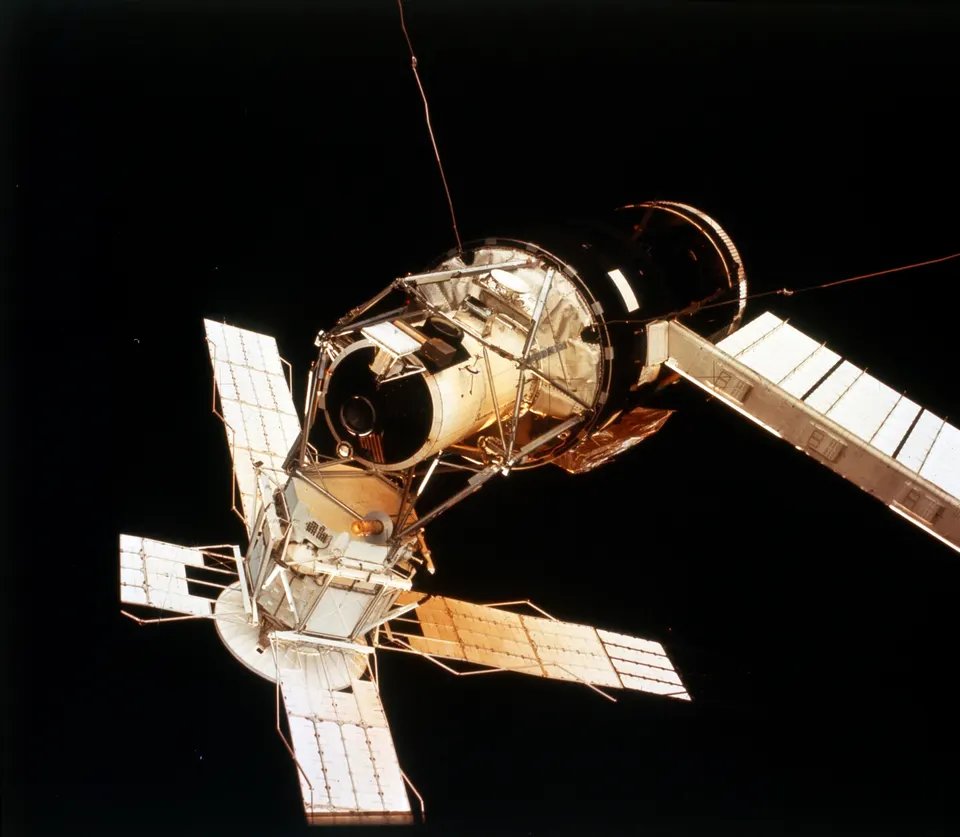 Skylab Space Station Cluster Seen From Command Module 3