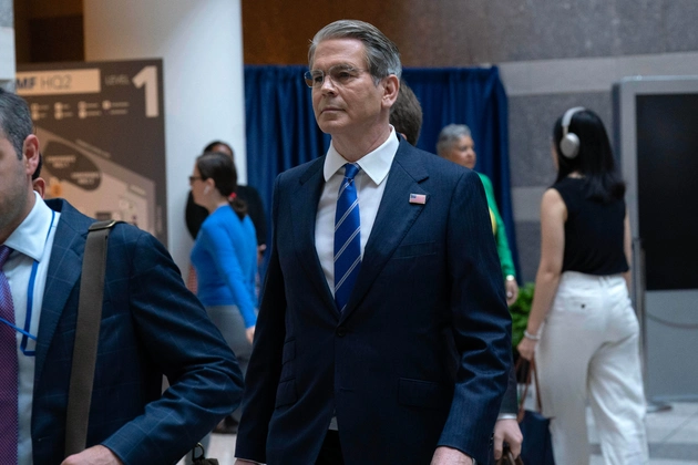 Treasury Secretary Scott Bessent at the World Bank/IMF spring meetings in Washington on Thursday. 