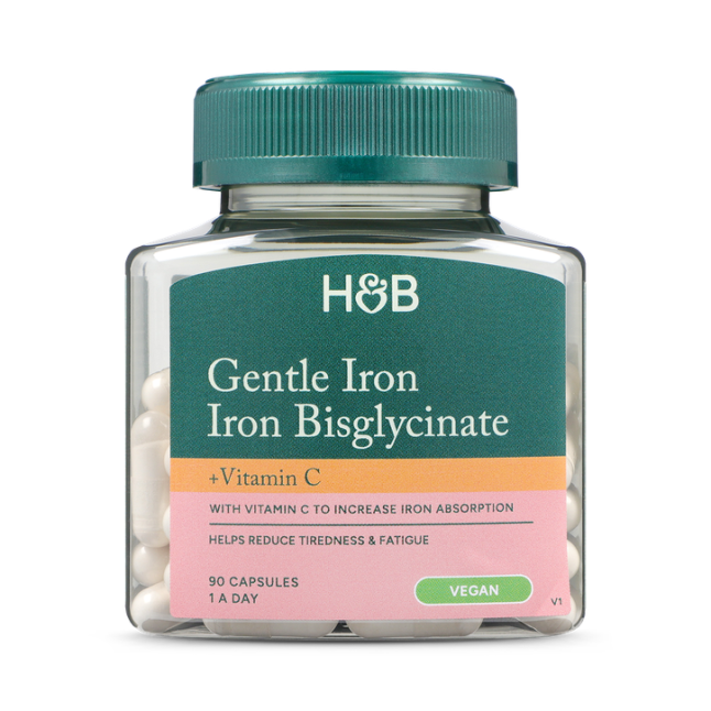 Bottle of Holland & Barrett Gentle Iron 20mg (90 Capsules)
