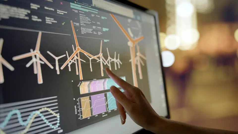 Windpower on a screen
