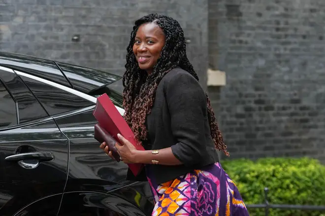 Miatta Fahnbulleh, Britain's Secretary of State for Energy Security and Net Zero arrives for a Cabinet meeting in Downing Street in London, Tuesday, July 21, 2026. (AP Photo/Kirsty Wigglesworth)
