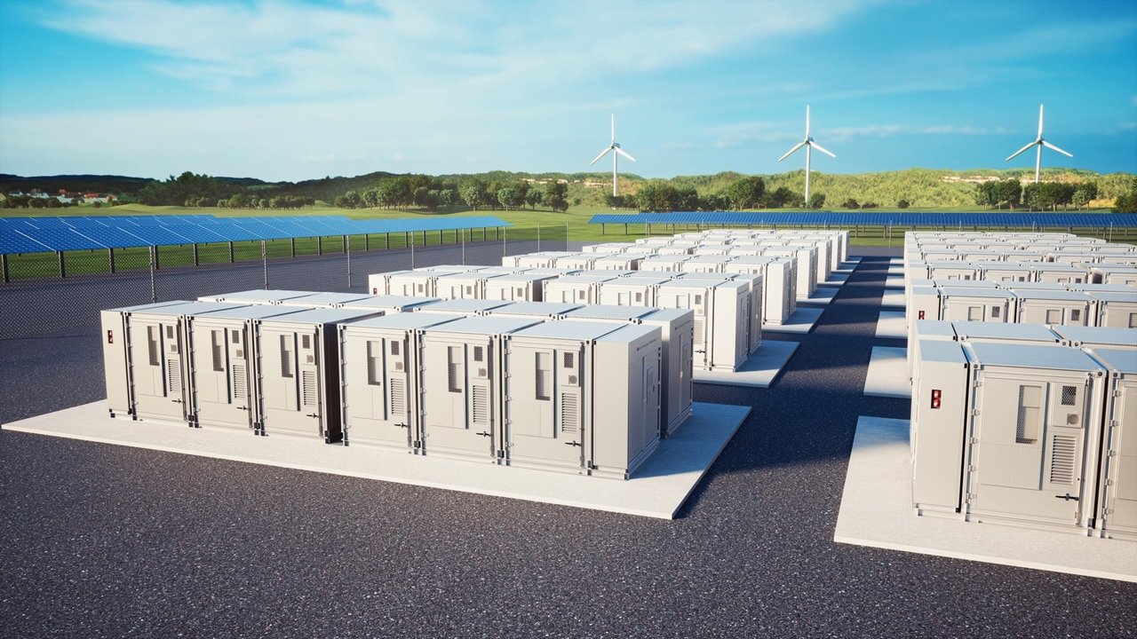 Rendering of LG Energy Solution’s containerized battery system for grid-scale energy storage (LG Energy Solution)