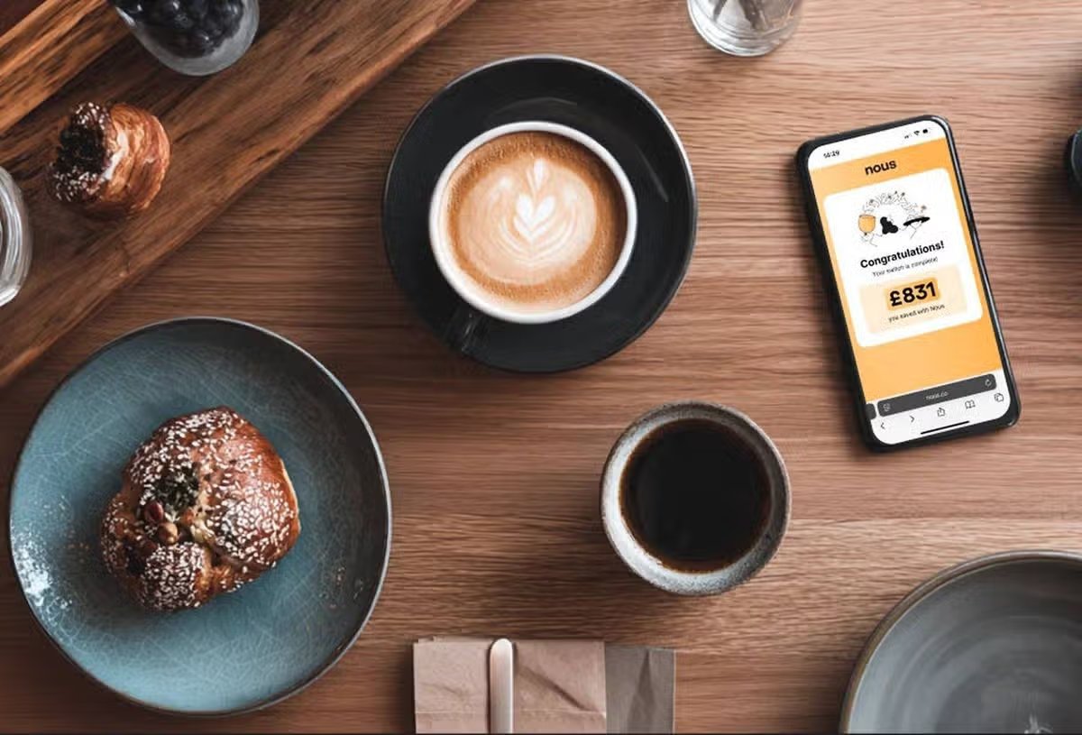 The Nous app on a phone 
